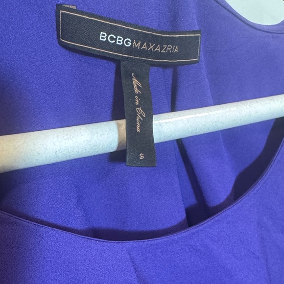 BCBGMaxAzria Asymmetrical Purple Dress - Picture 2 of 8